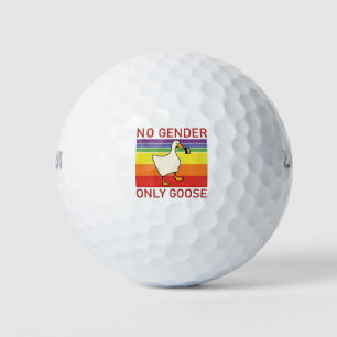 No Gender Only Goose Non Binar LGBTQ Golf Balls