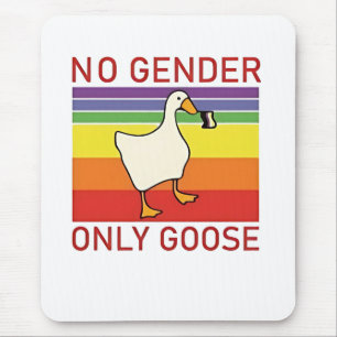 No Gender Only Goose Non Binar LGBTQ Mouse Mat