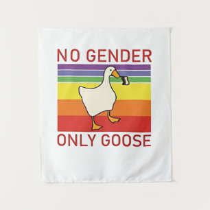 No Gender Only Goose Non Binar LGBTQ Tapestry