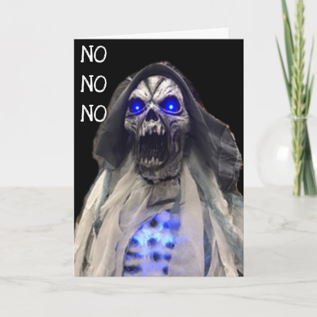 **NO GHOST OF A CHANCE** 40th BIRTHDAY Card (Front)