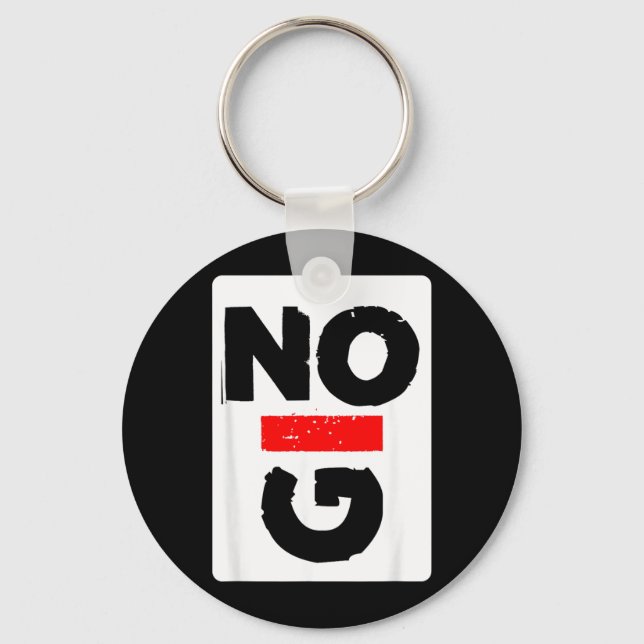 No GI Gift for MMA BJJ Lovers Key Ring (Front)