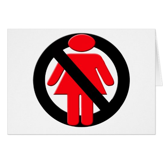 No Girls Allowed Card