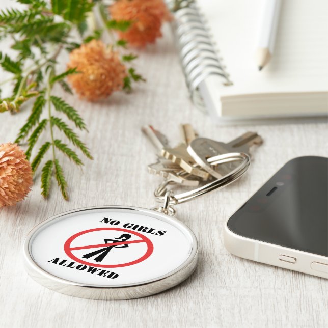 No Girls Allowed Key Ring (Side)