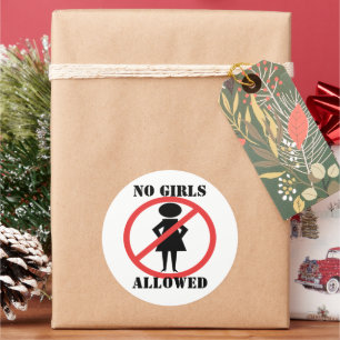 No Girls Allowed Sticker