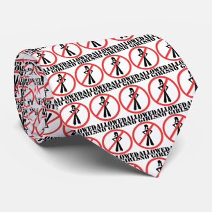 No Girls Allowed-You Choose Background Colour Tie