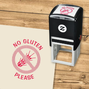 No Gluten Sign Self-inking Stamp