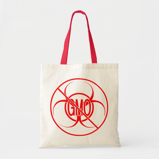 No GMO Bags Bio Hazard No GMO Shopping Bags (Front)