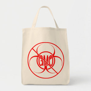 No GMO Bags Bio Hazard No GMO Shopping Bags