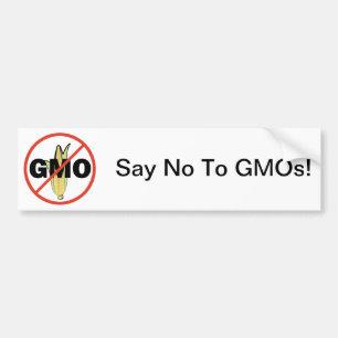 No GMO Bumper Sticker