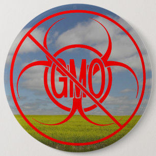 No GMO Buttons Biohazard Warning GMO Buttons Pins