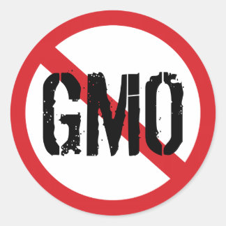 No GMO Genetically Modified Food Classic Round Sticker