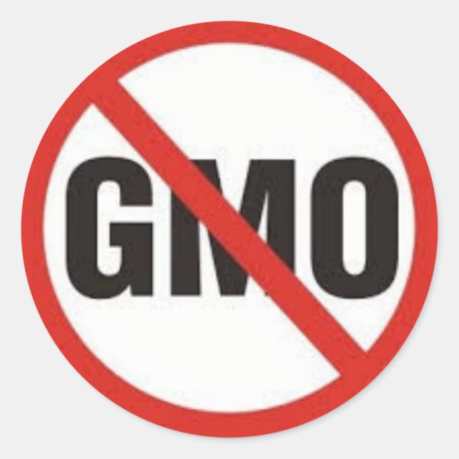 No GMO Symbol.jpg Classic Round Sticker (Front)