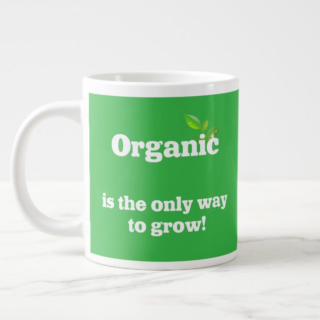 No GMOs Large Coffee Mug (Left)