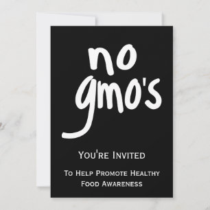 No GMO's Promote Labelling Laws Black Invitation