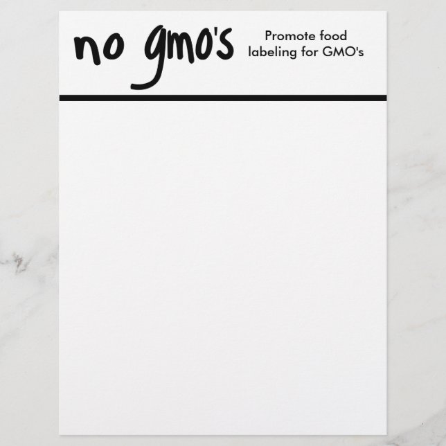 No GMO's Promote Labelling Laws White (Front)