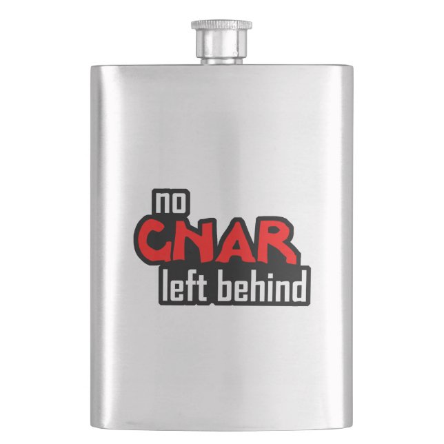 No Gnar Left Behind Hip Flask (Front)
