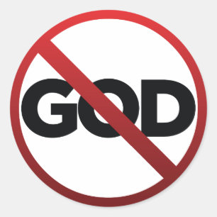 No God Classic Round Sticker