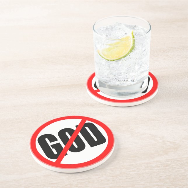 "NO GOD" COASTER (Side)