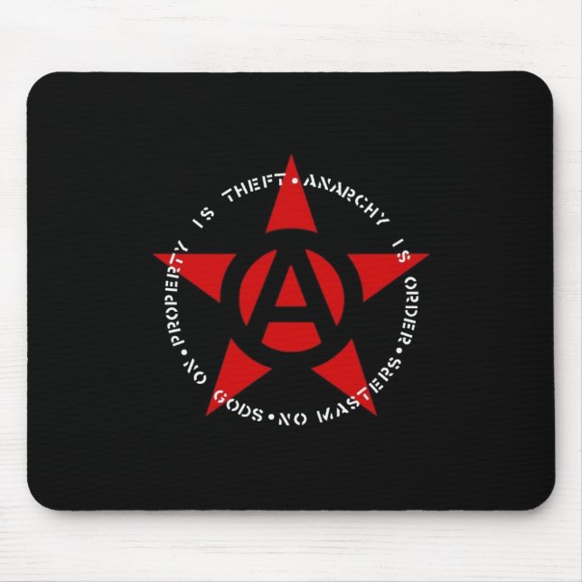 No Gods No Masters Mouse Mat (Front)