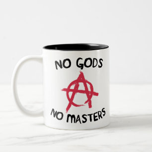 No Gods No Masters Two-Tone Coffee Mug