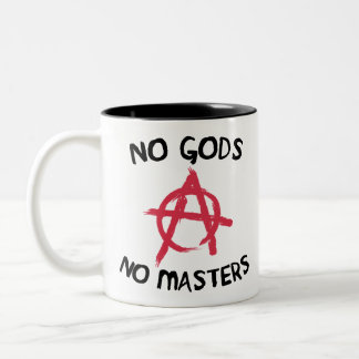 No Gods No Masters Two-Tone Coffee Mug