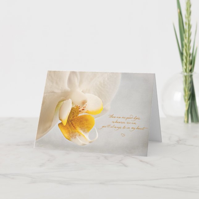 No good-byes card (Front)