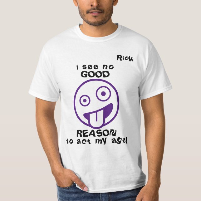 "...no good reason..." Emoji Customisable Men's  T-Shirt (Front)