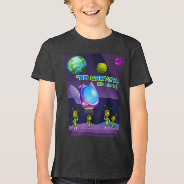 No gravity no limits Tri-Blend shirt (Front)