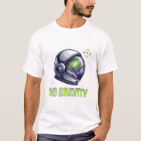 No Gravity Space Astronaut Gamer T-Shirt | Neon