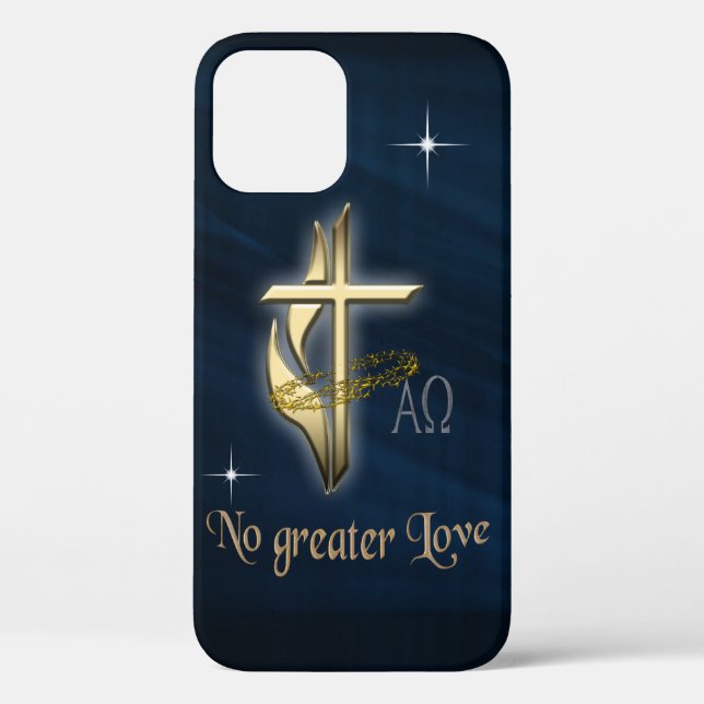 No greater Love Cross Case-Mate iPhone Case (Back)