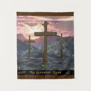 No Greater Love John 3:16 Tapestry