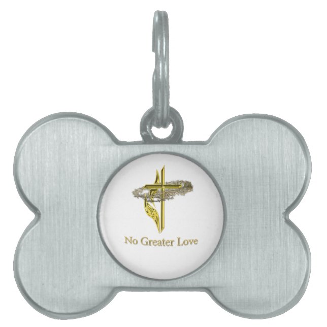 No greater love pet tag (Front)