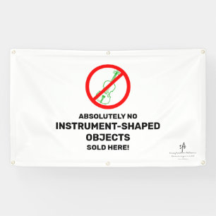 No Green Violins Local Music Store Banner