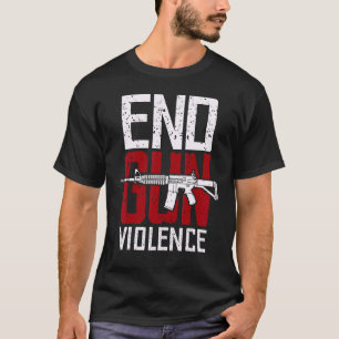 No Gun Awareness Day Enough End Gun Violence Gun R T-Shirt
