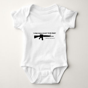 No Gun Control Baby Bodysuit