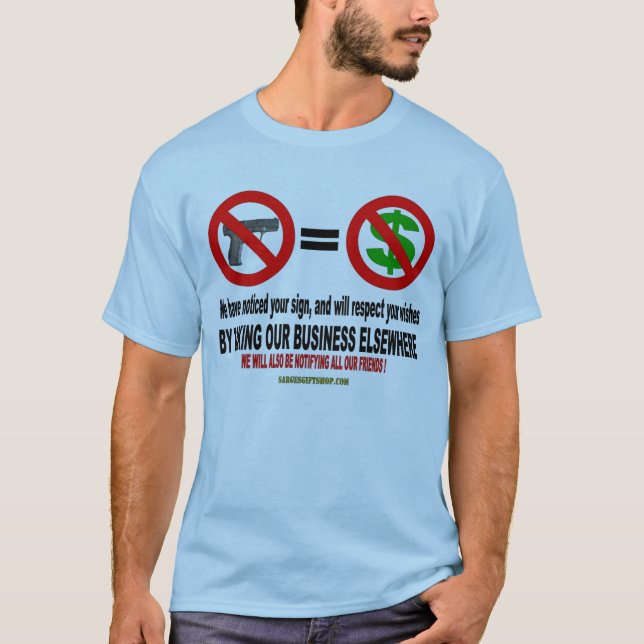 NO GUN, NO MON T-Shirt (Front)