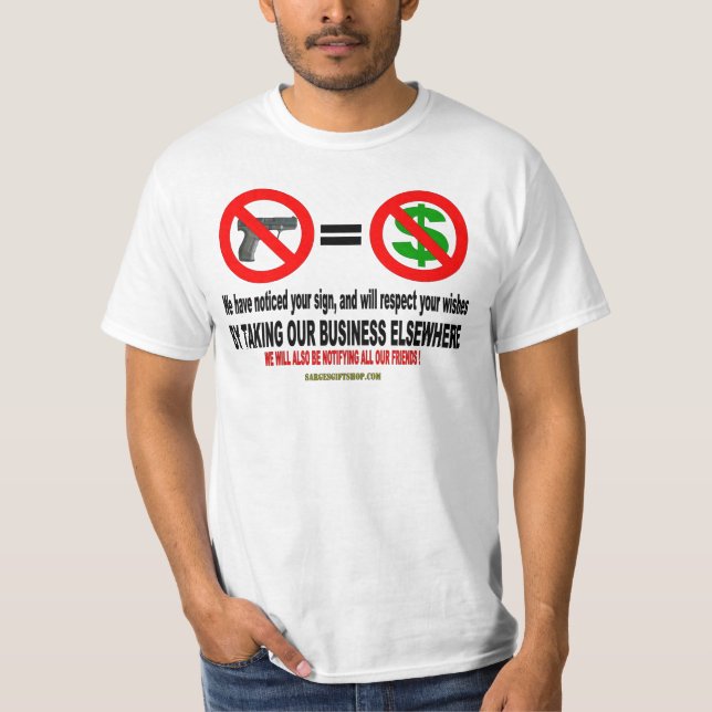 NO GUN, NO MON T-Shirt (Front)