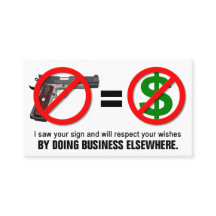 "No Guns No Money" Missouri CCW Business Card (1L)