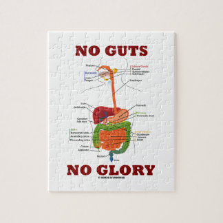 No Guts No Glory (Digestive System Humour) Jigsaw Puzzle