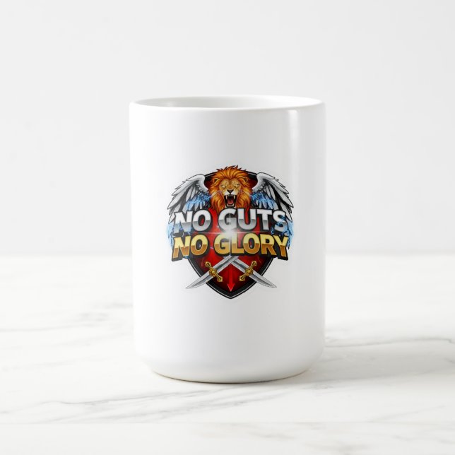No Guts, No Glory: Motivational & Success Mindset Coffee Mug (Center)