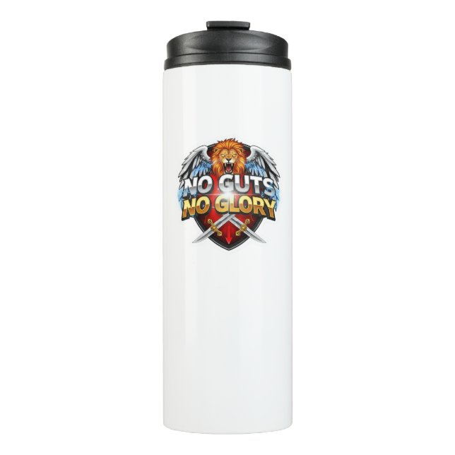 No Guts, No Glory: Motivational & Success Mindset Thermal Tumbler (Front)