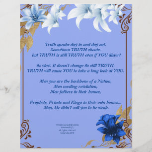 No Guts No Glory Writings Personalised Paper