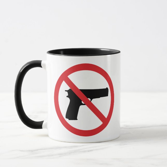 No Handguns Mug (Left)