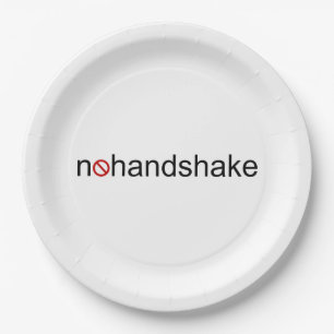 No Handshake Paper Plate