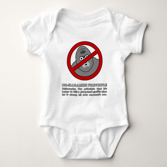 No-Harambe Principle Baby Bodysuit