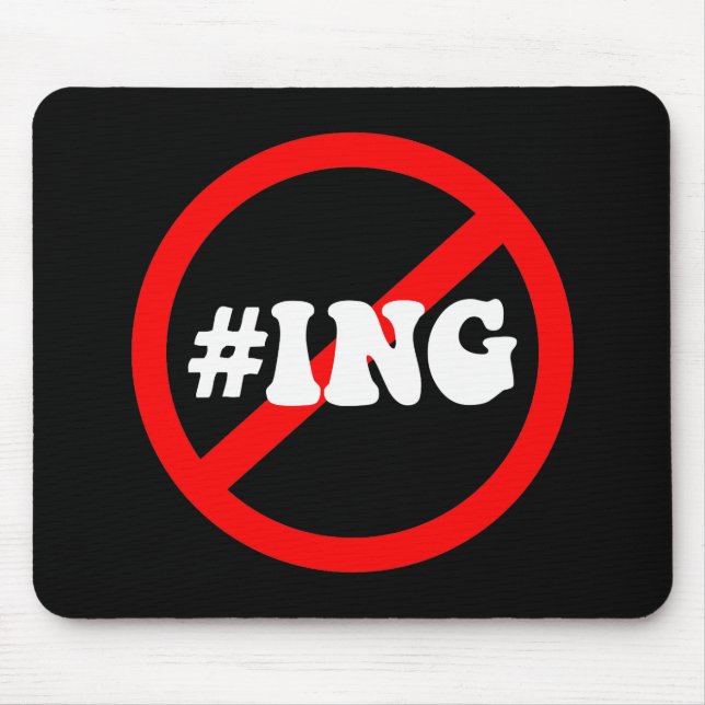 no hash tagging mouse mat (Front)