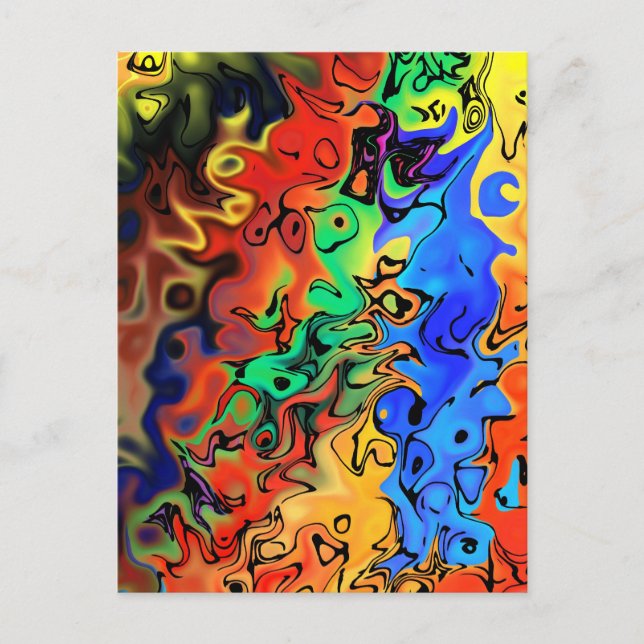 No haste: Abstract 44 Postcard (Front)