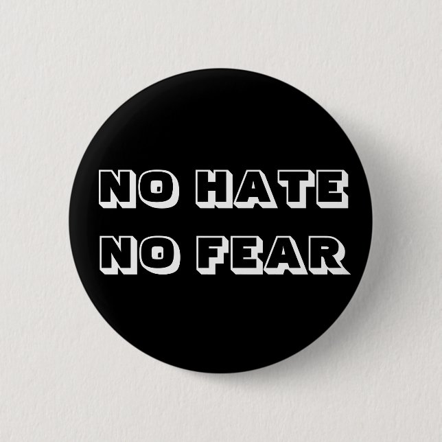 No hate no fear badge (Front)