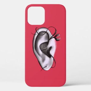 No Hear Weird Ear Monster Digital Art iPhone 12 Case