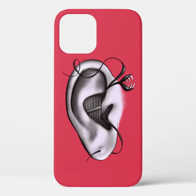 No Hear Weird Ear Monster Digital Art Case-Mate iPhone Case (Back)